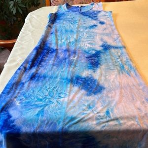 Tash & Sophie tie dye maxi dress